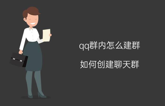 qq群内怎么建群 如何创建聊天群？